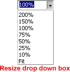 Resize drop-down Box