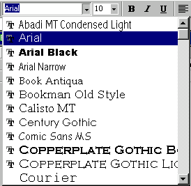 Font List