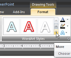 More WordArt Styles