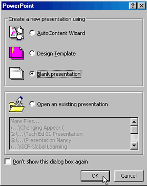 PowerPoint Dialog Box