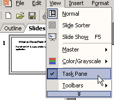 View Task Pane