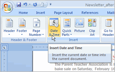 Date and Time Command