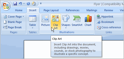 Insert ClipArt