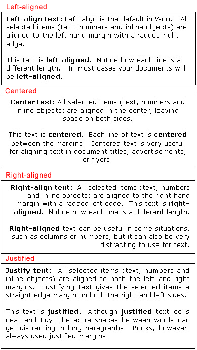 Alignment Examples