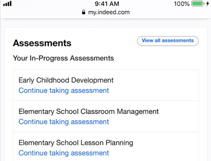 assessment mobile app