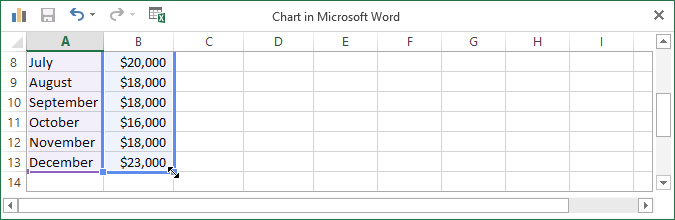 Screenshot of Word 2013