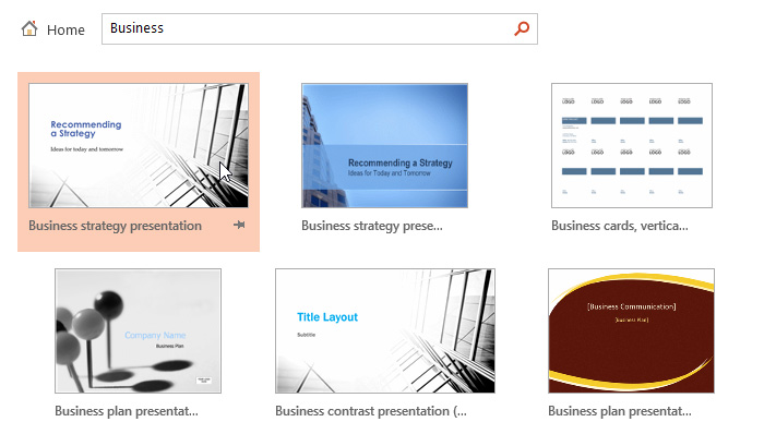 Screenshot of PowerPoint 2013