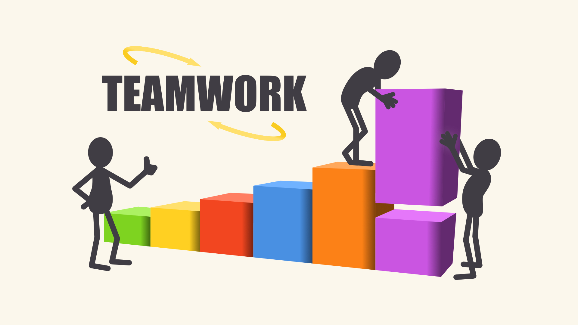 out-of-date teamwork graphic