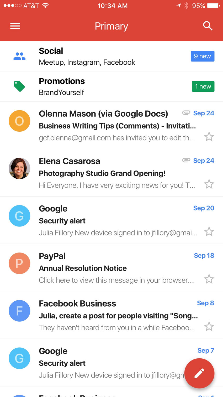 Gmail for iPhone