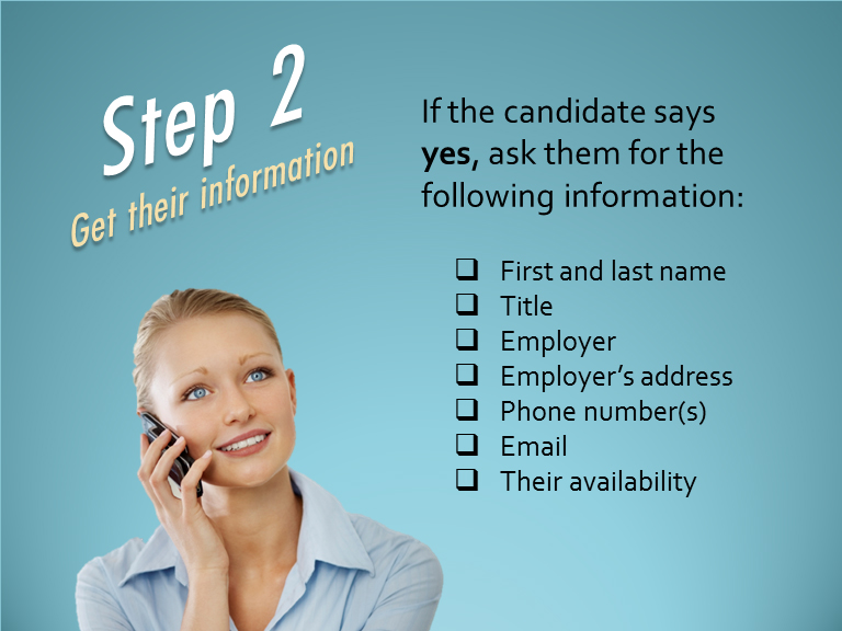 step 2 get their information