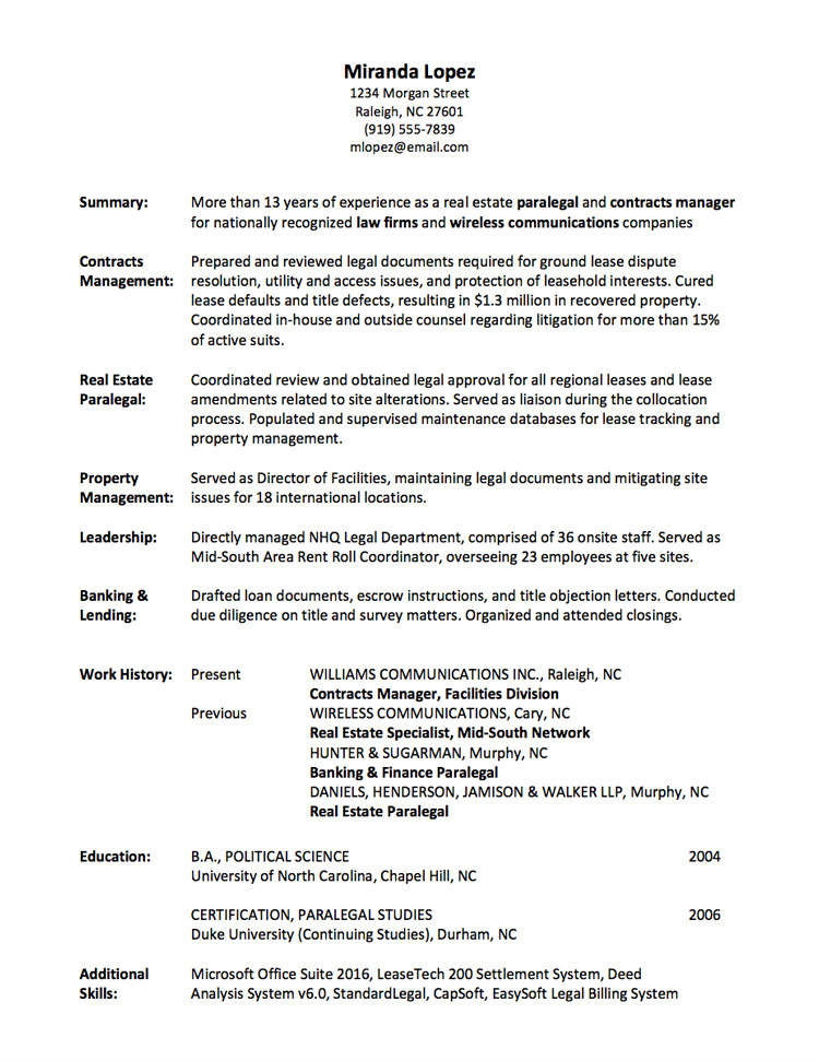 a functional resume