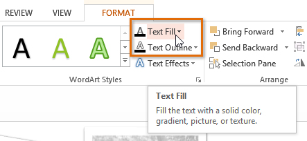 Screenshot of PowerPoint 2013