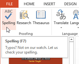 Screenshot of PowerPoint 2013