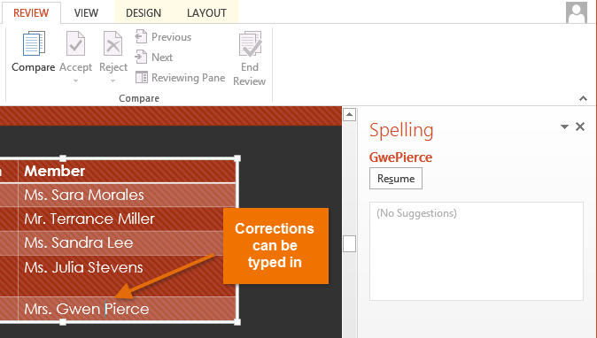 Screenshot of PowerPoint 2013