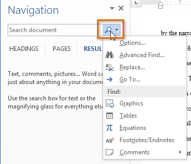 Screenshot of Word 2013