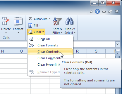 Clearing cell contents