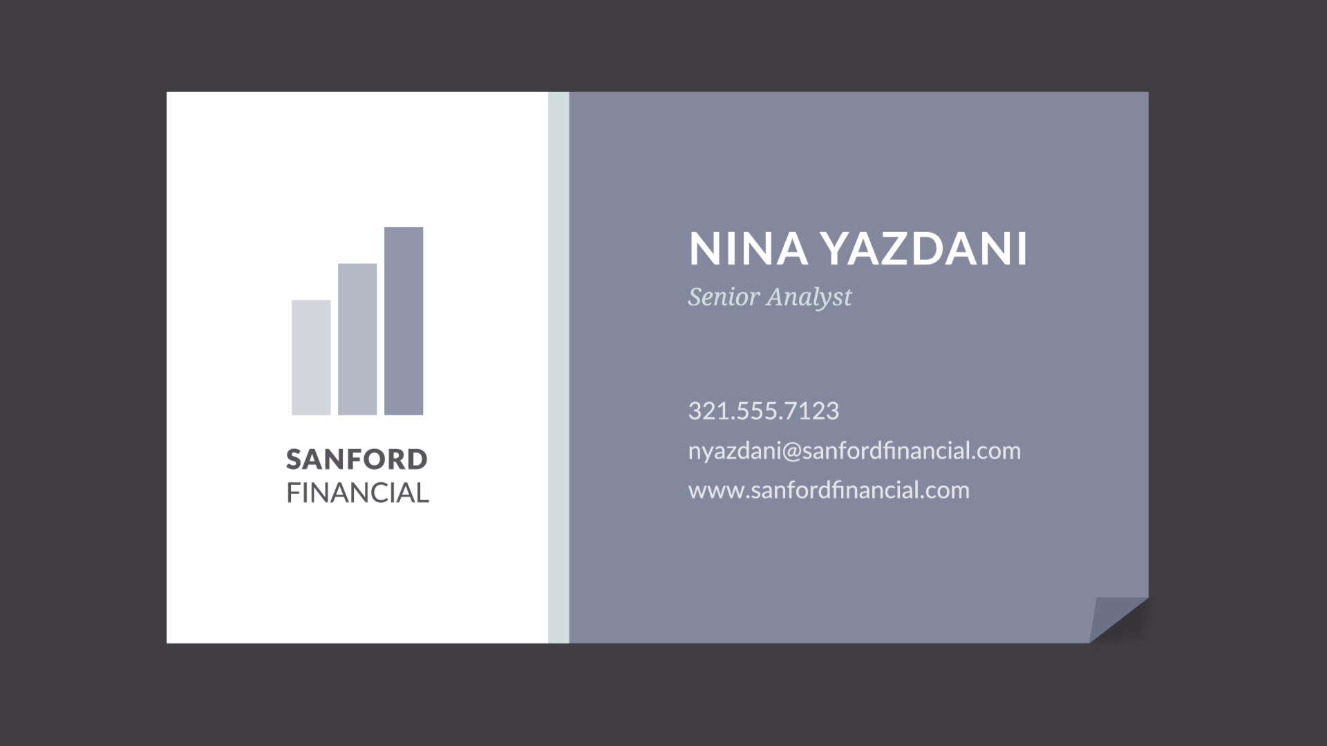 conservative business card
