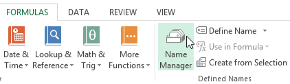 screenshot of excel 2013