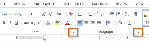 Screenshot of Microsoft Word