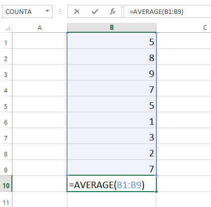 Screenshot of Excel 2013