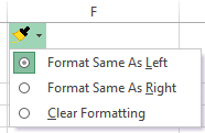 Screenshot of Excel 2013