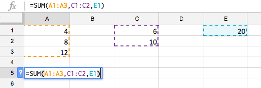 A function containing multiple arguments