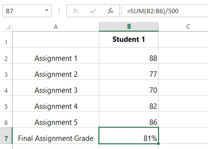 Screenshot of Excel 2013