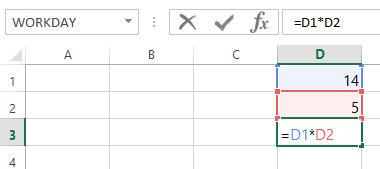 screenshot of excel 2013 - checking cell references