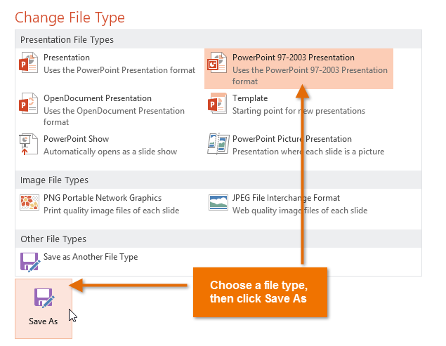 Screenshot of PowerPoint 2013