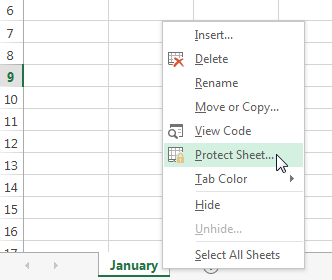 Screenshot of Excel 2013