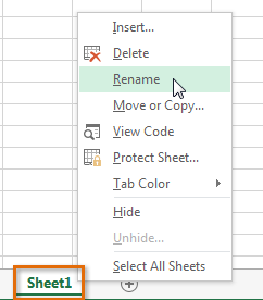 Screenshot of Excel 2013