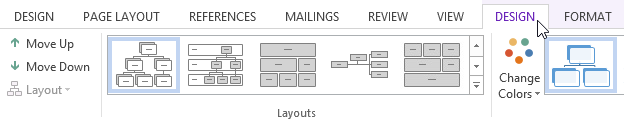 Screenshot of Word 2013