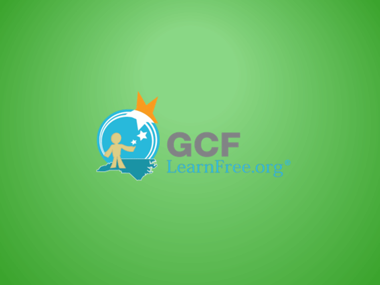 slide 7 - end screen with GCF Learn Free logo
