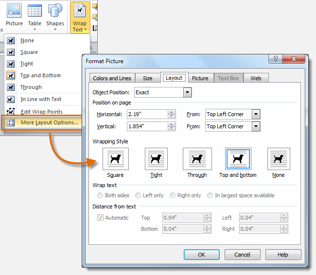 More layout options