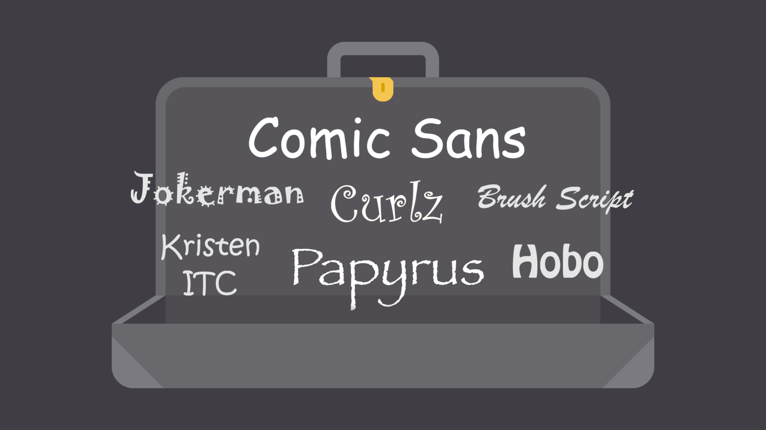 commonly overused fonts