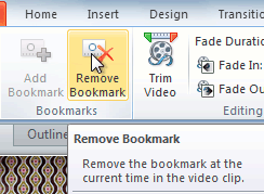 Removing a bookmark